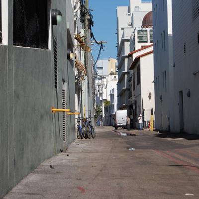 South beach alleyway.