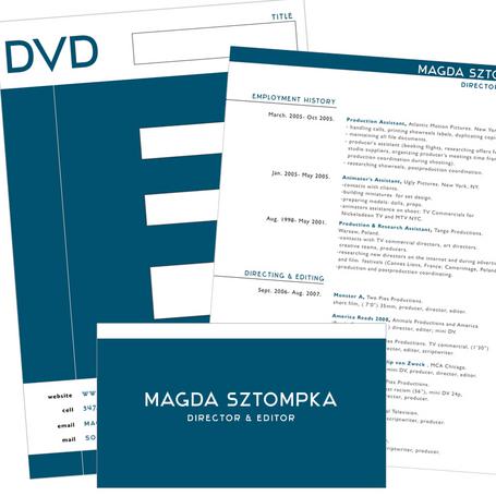 Identity design for Magda Sztompka.